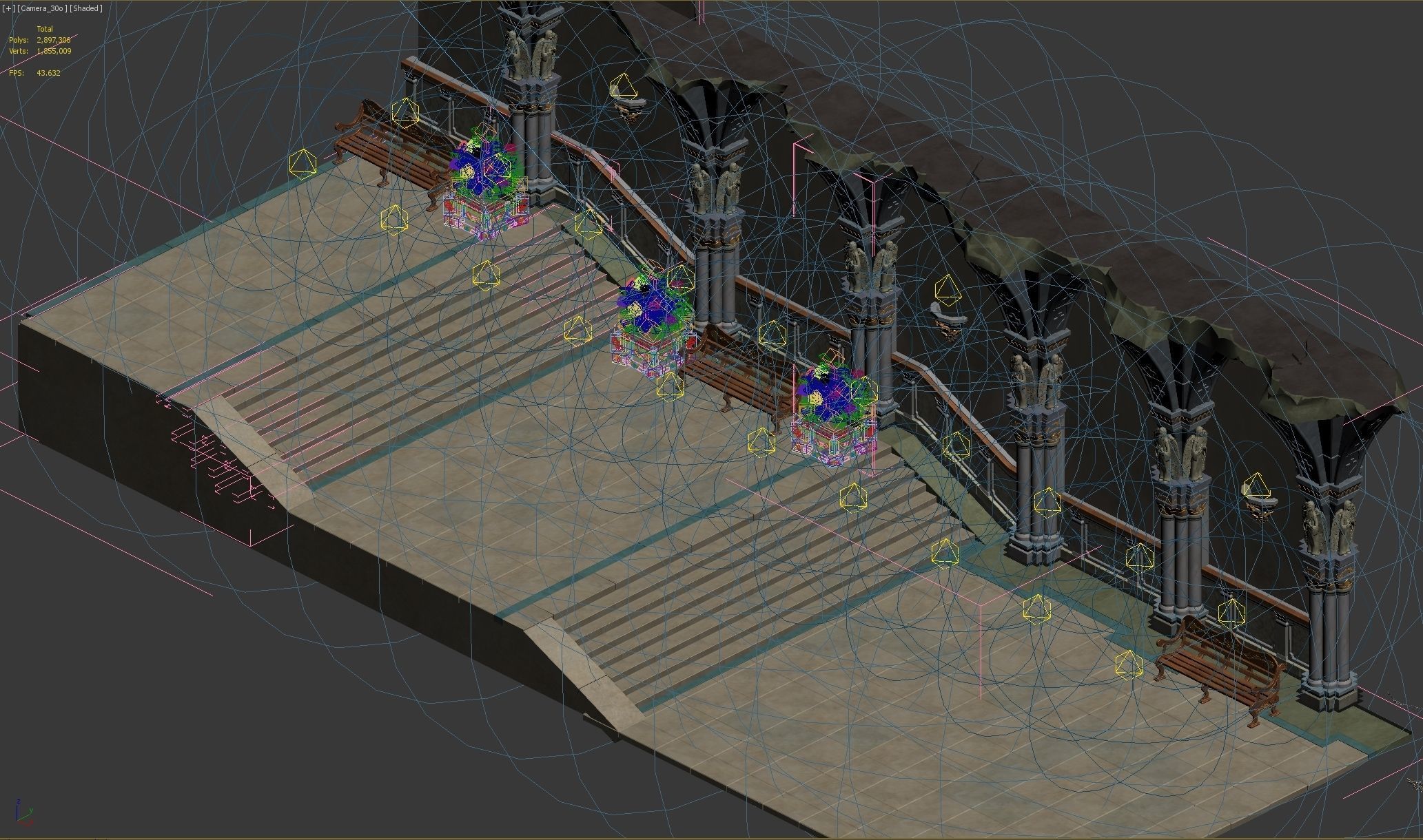 Hospital Corridor 3D model_1