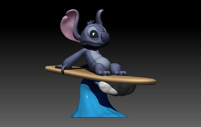 stitch lilo and 3D print model