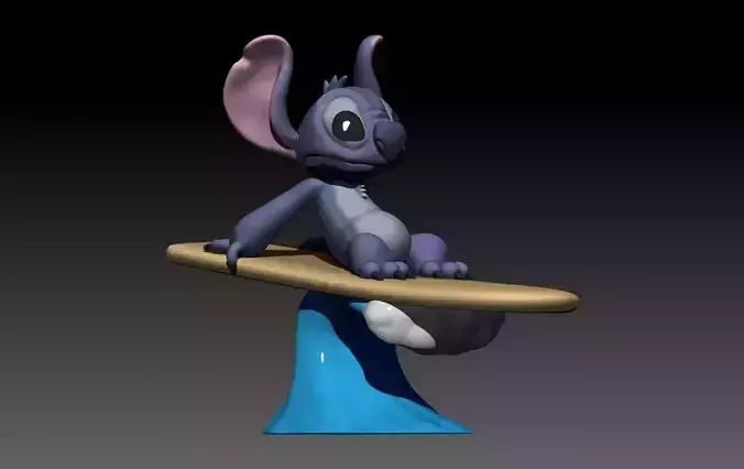 stitch lilo and 3D print model