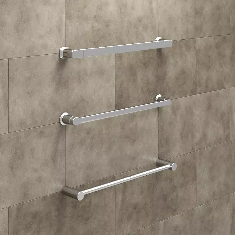 Towel Holder set Low-poly 3D model