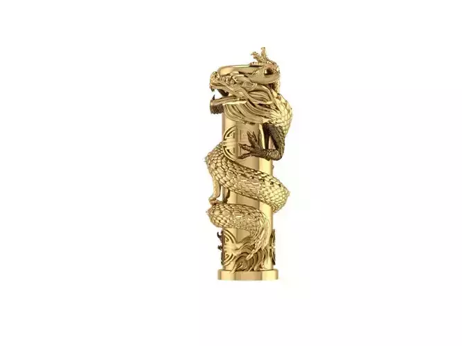 Chinese Gold Dragon create from 3dm thank