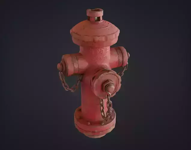 Fire Hydrant - Chinese Style Design Low-poly 3D model