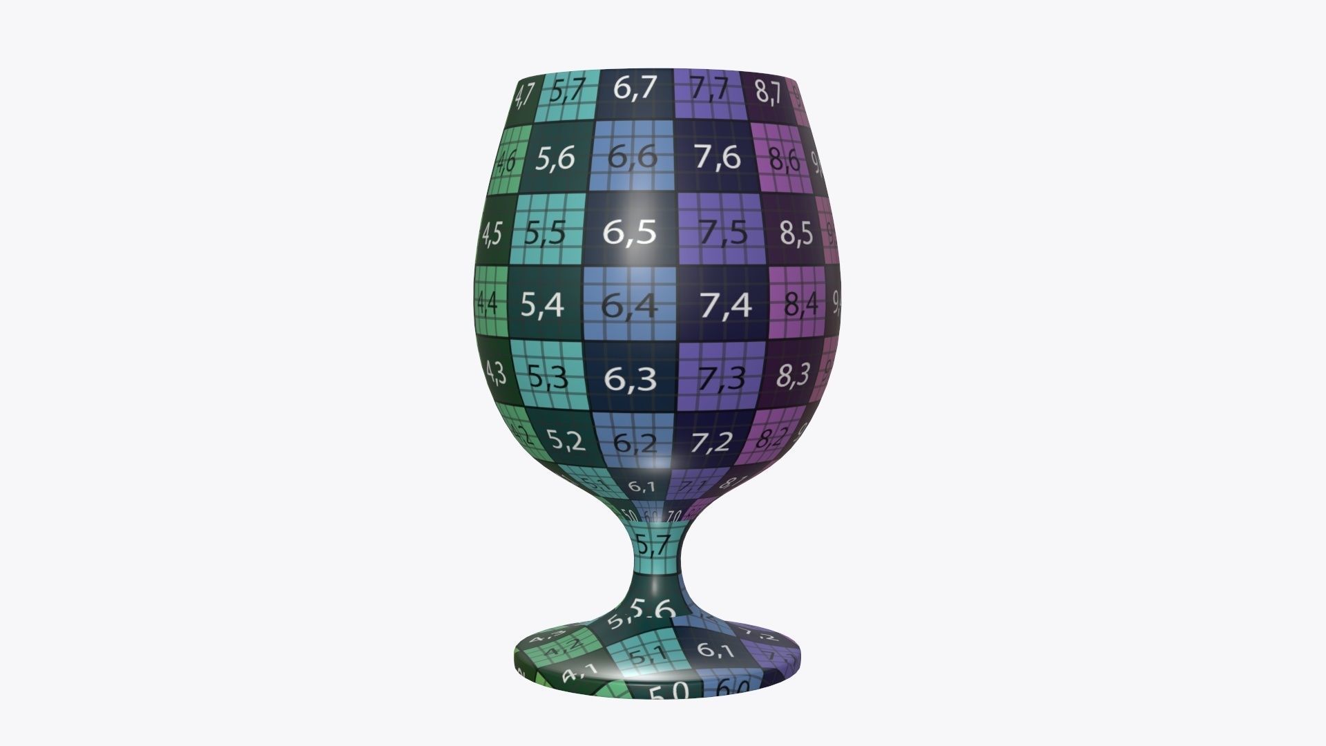 Pokal with orange juice 3D model_5