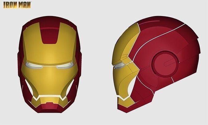 Iron man head model 3D print model