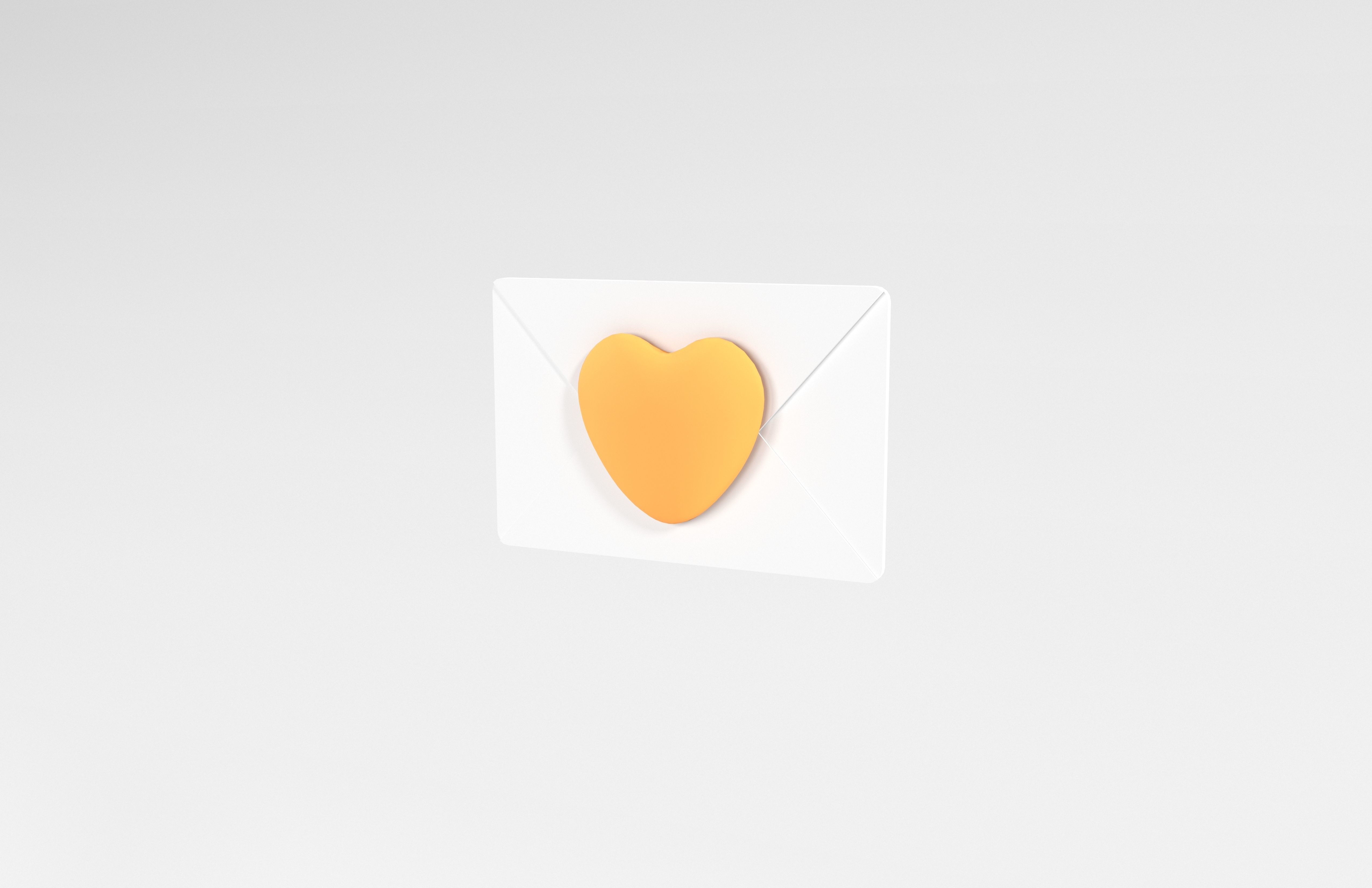 Love Letter v1 002 Low-poly 3D model_2
