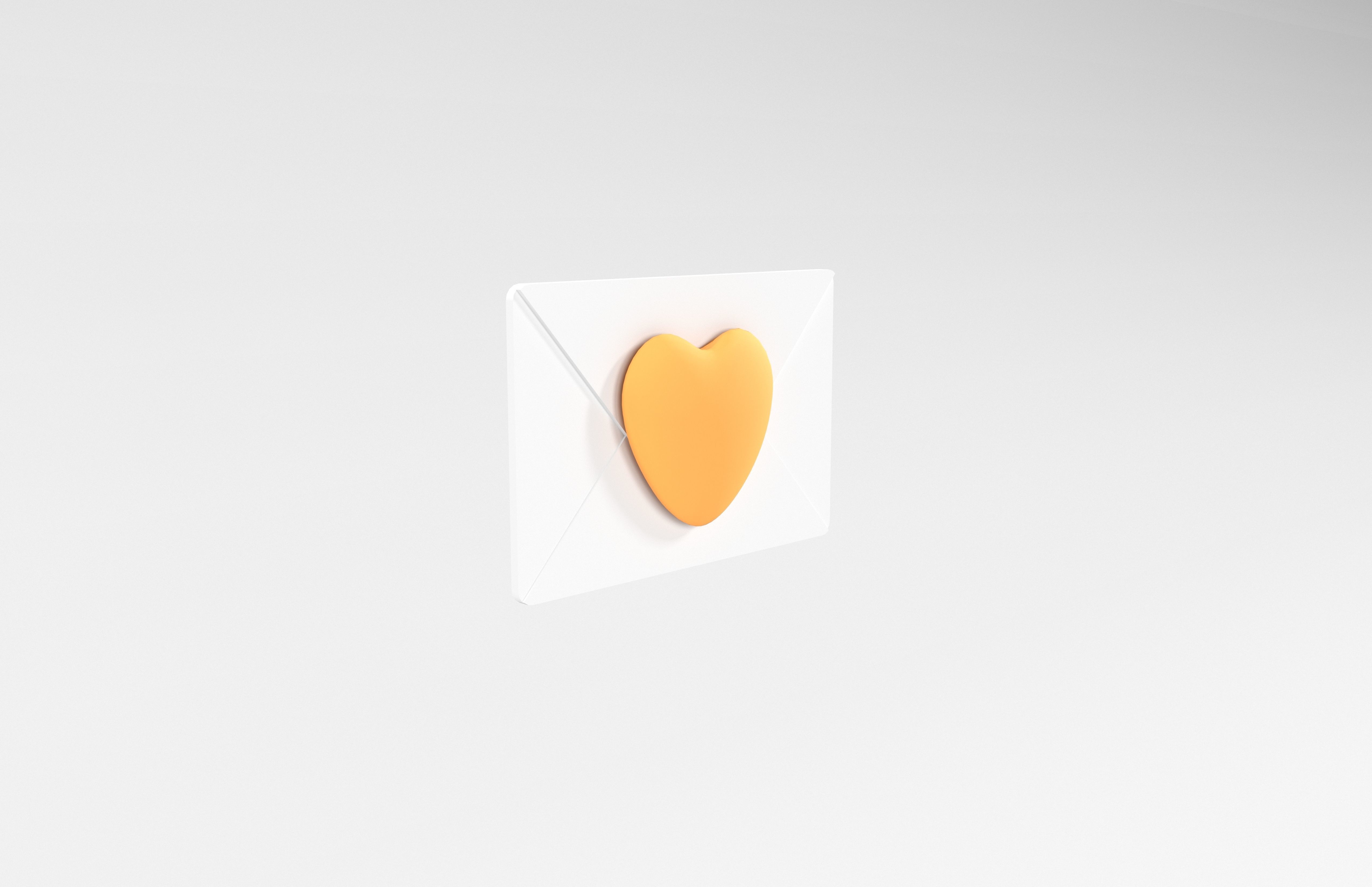 Love Letter v1 002 Low-poly 3D model_3