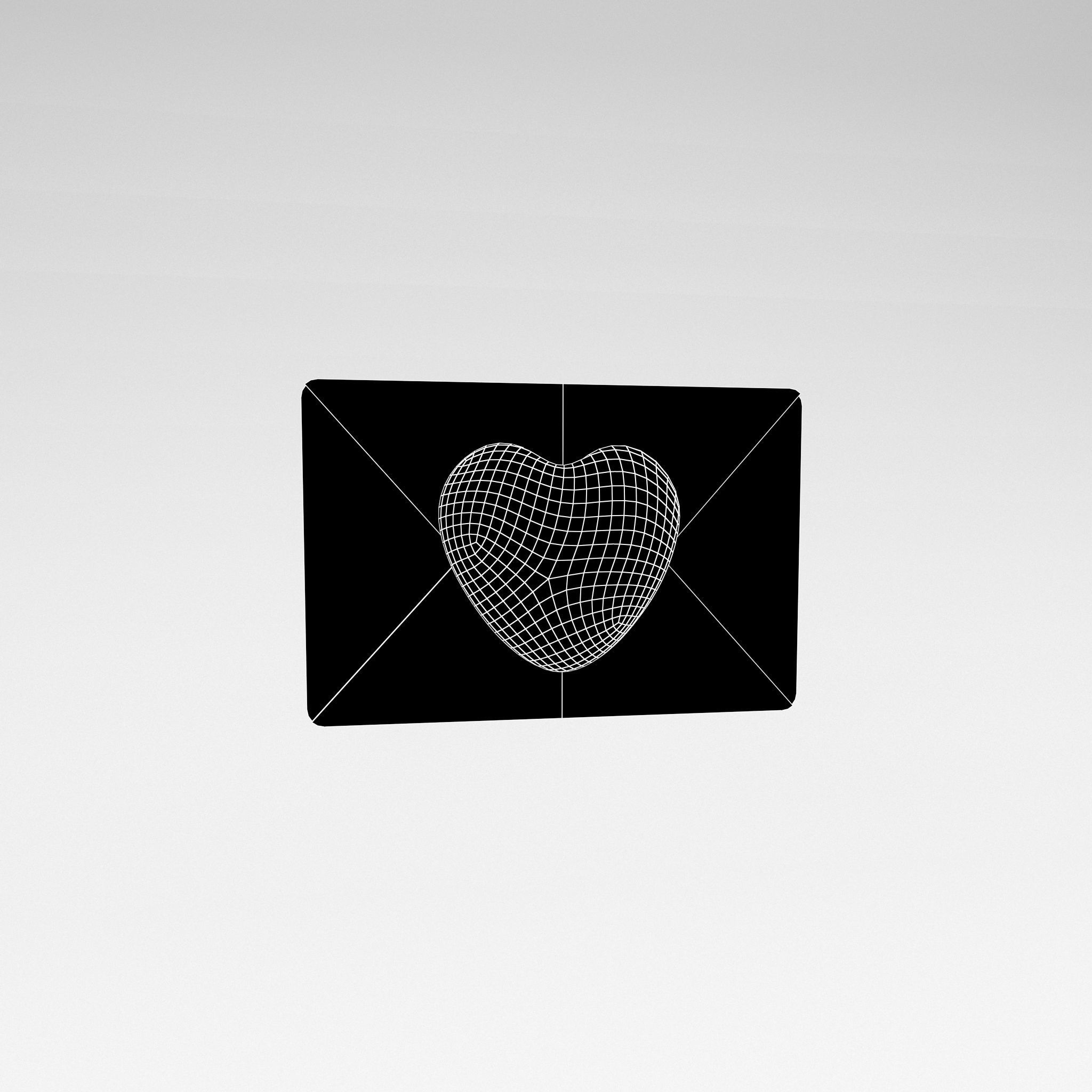 Love Letter v1 002 Low-poly 3D model_4