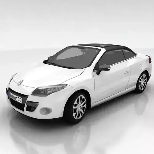 Renault Megane Coupe cabriolet Low-poly 3D model