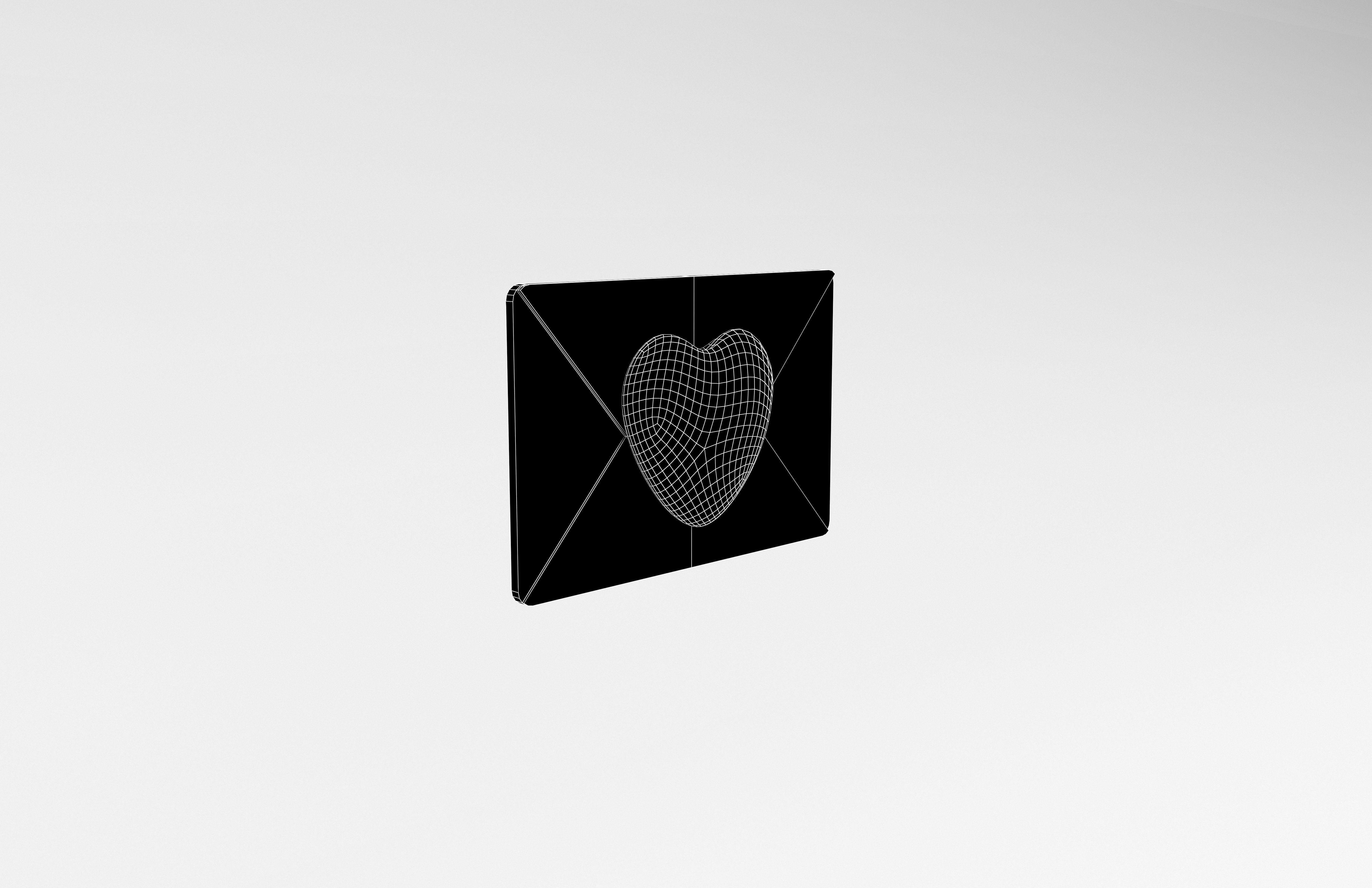Love Letter v1 004 Low-poly 3D model_5