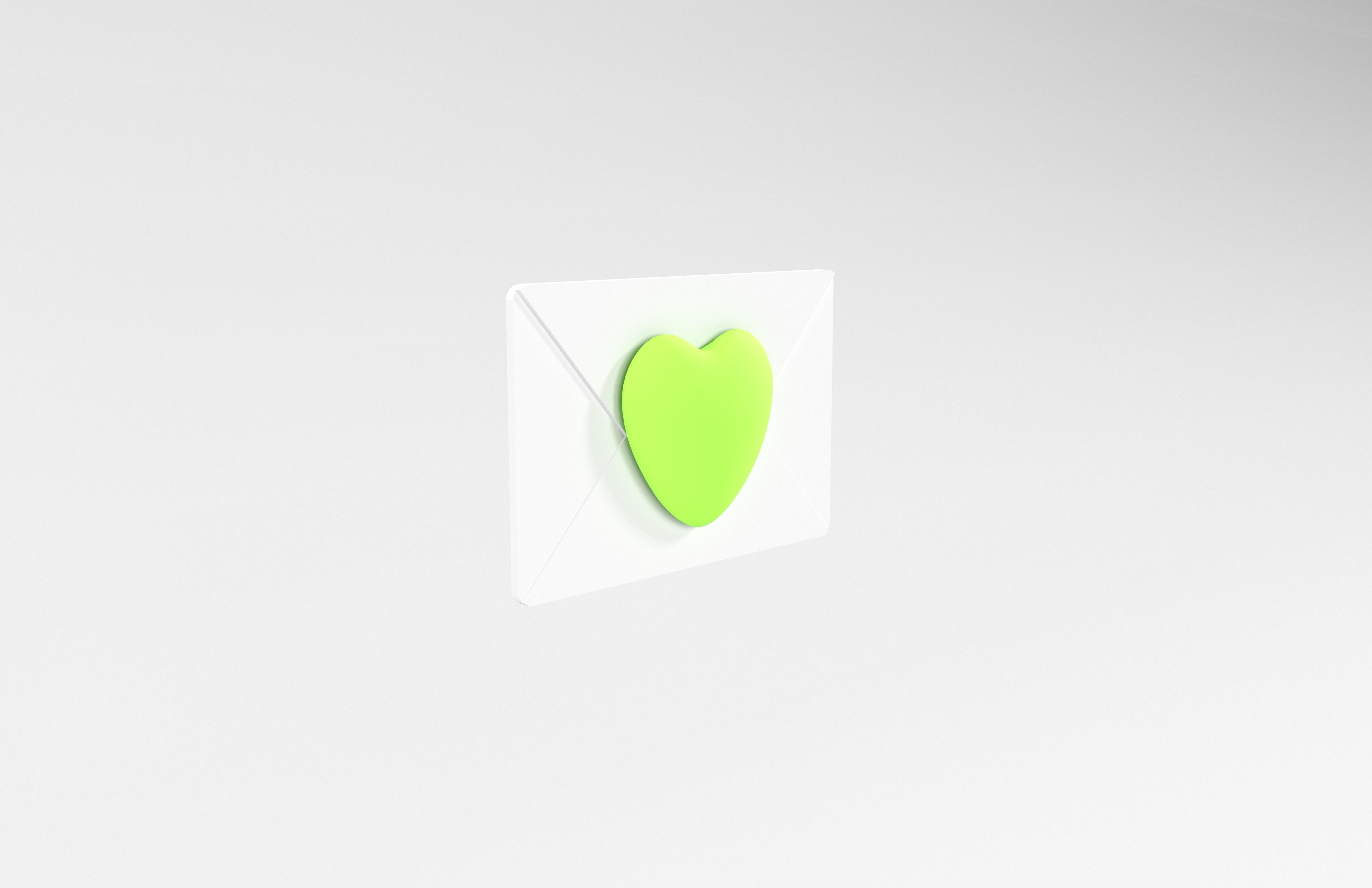 Love Letter v1 004 Low-poly 3D model_3