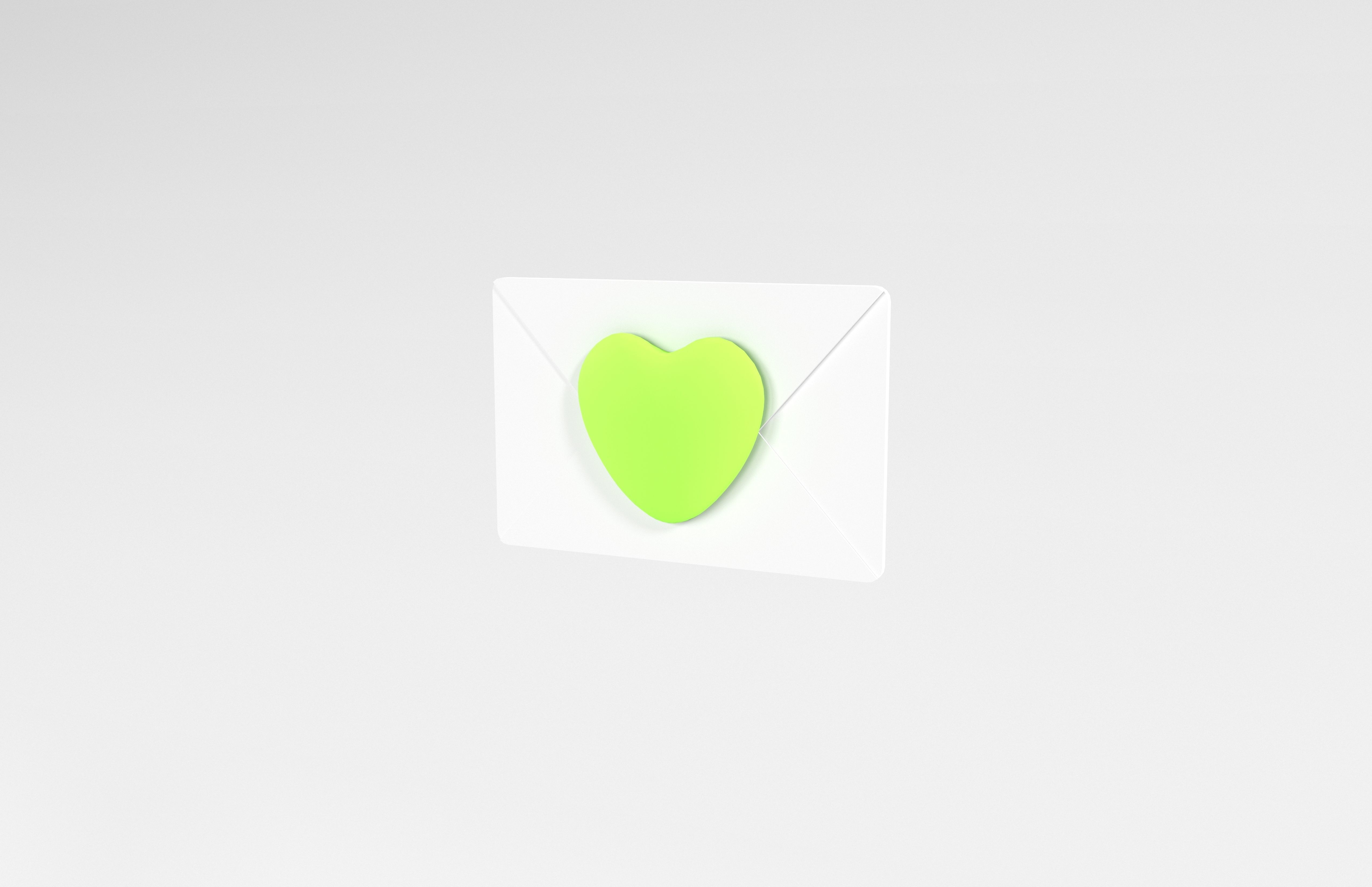 Love Letter v1 004 Low-poly 3D model_2