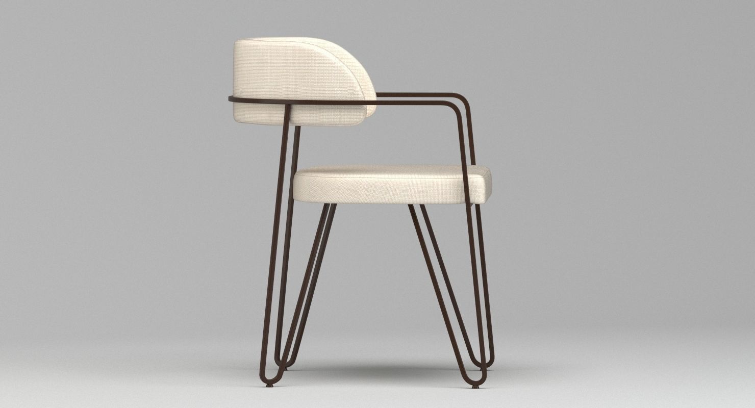 Jacques Quinet chair 3D model_3