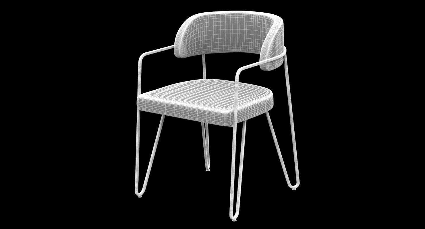 Jacques Quinet chair 3D model_6