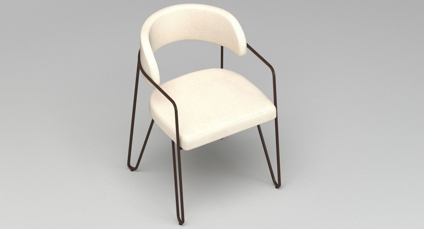 Jacques Quinet chair 3D model_4