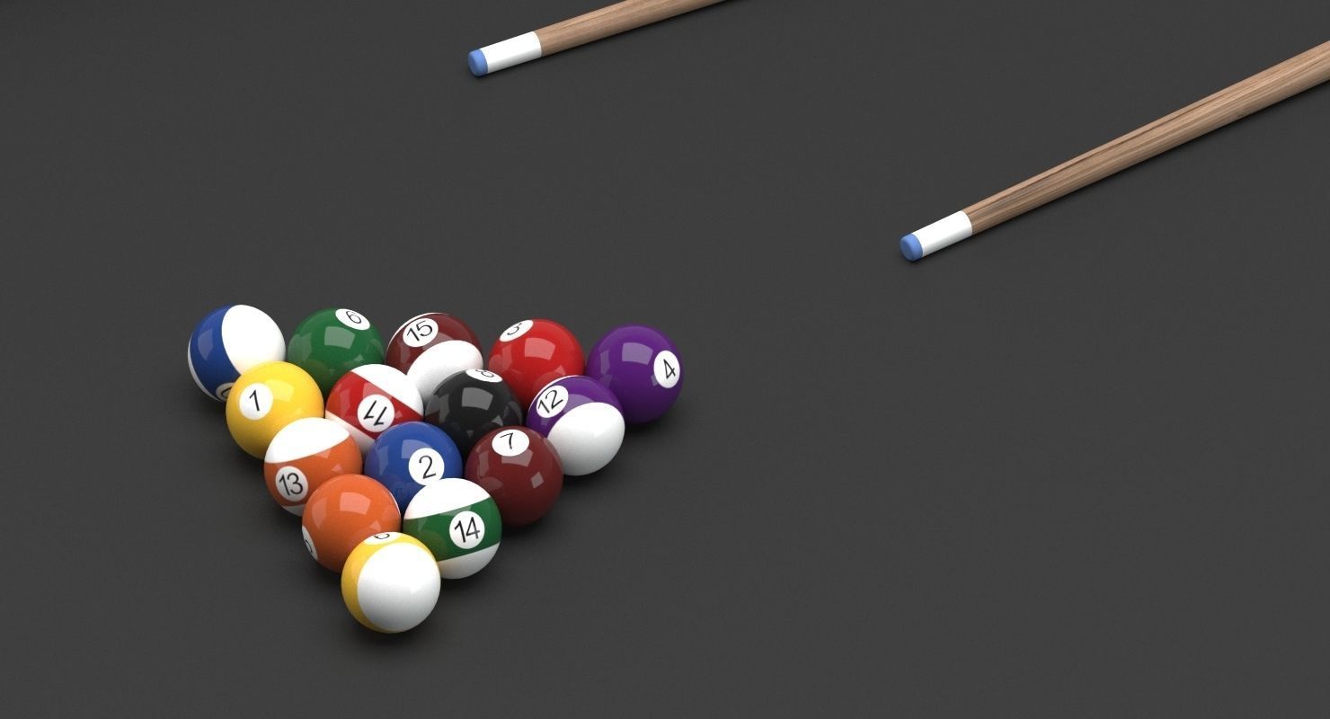James Perse Billard Pool Table 3D model_3