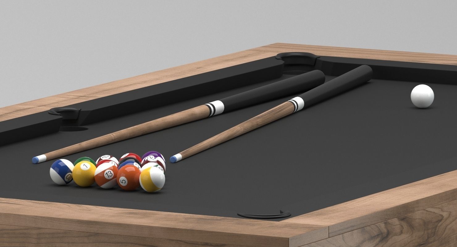James Perse Billard Pool Table 3D model_1