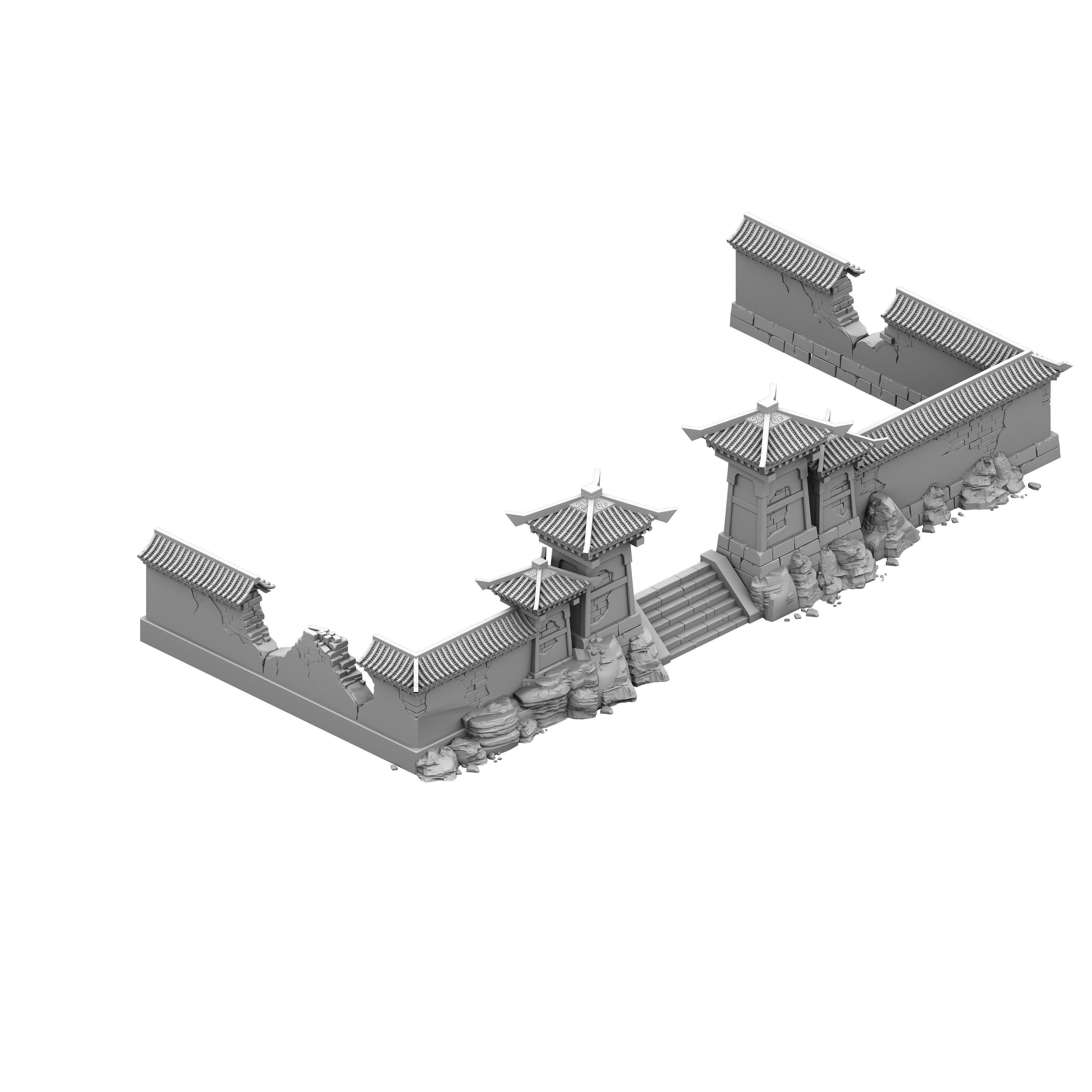 Building - broken wall 3D model_2