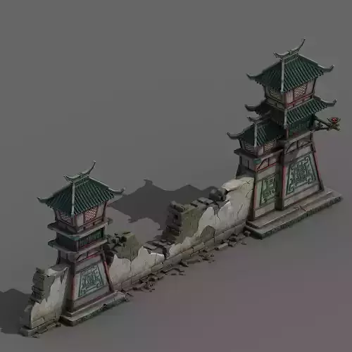 Building - broken wall 05