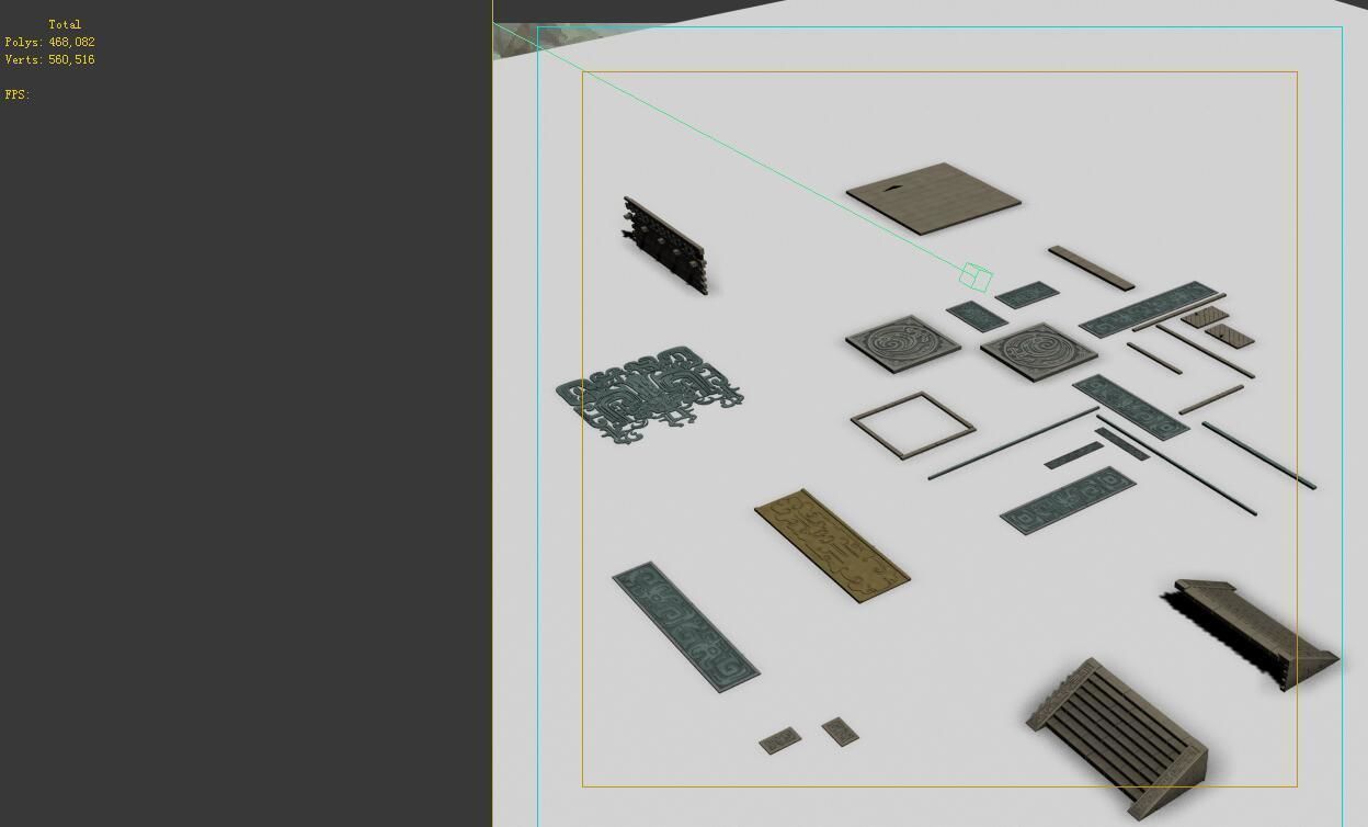 Building floor - components 3D model_1