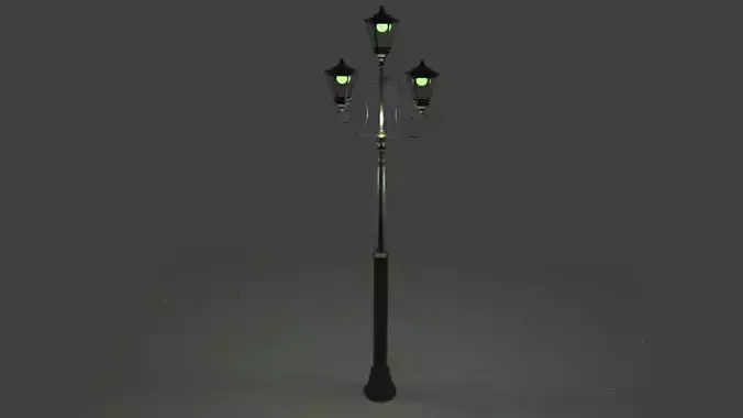 a street lamp 3D model 