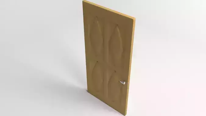 Door 8 wooden with pattern