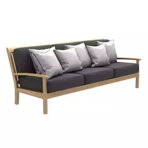 Teak warehouse NAPLES TEAK OUTDOOR SOFA 3D model