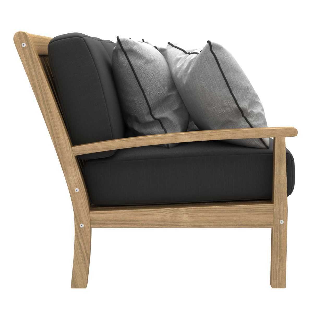 Teak warehouse NAPLES TEAK OUTDOOR SOFA 3D model_5