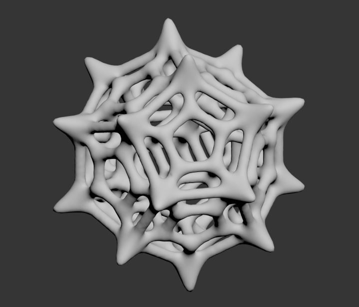 Dodecahedron Pedant 3D print model_7