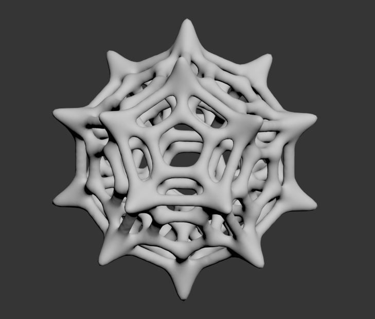 Dodecahedron Pedant 3D print model_6
