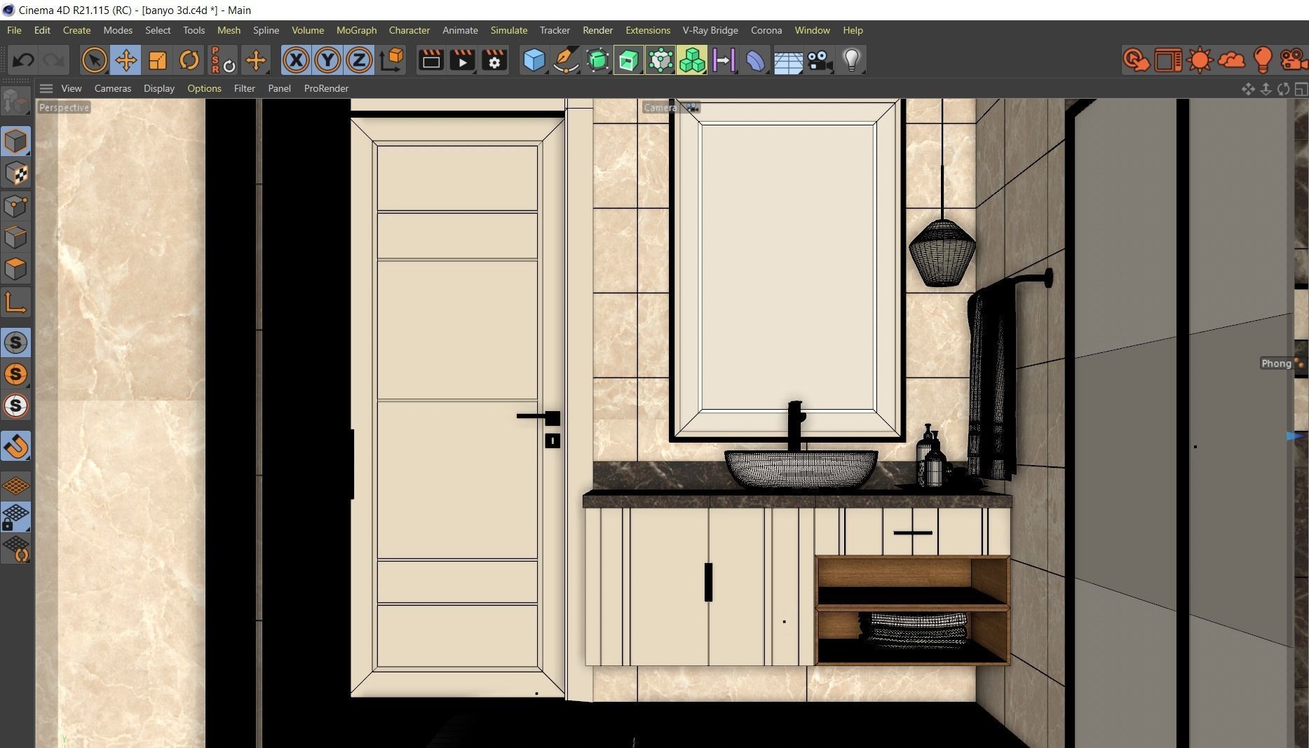 Modern Bathroom Interior 3D model_4