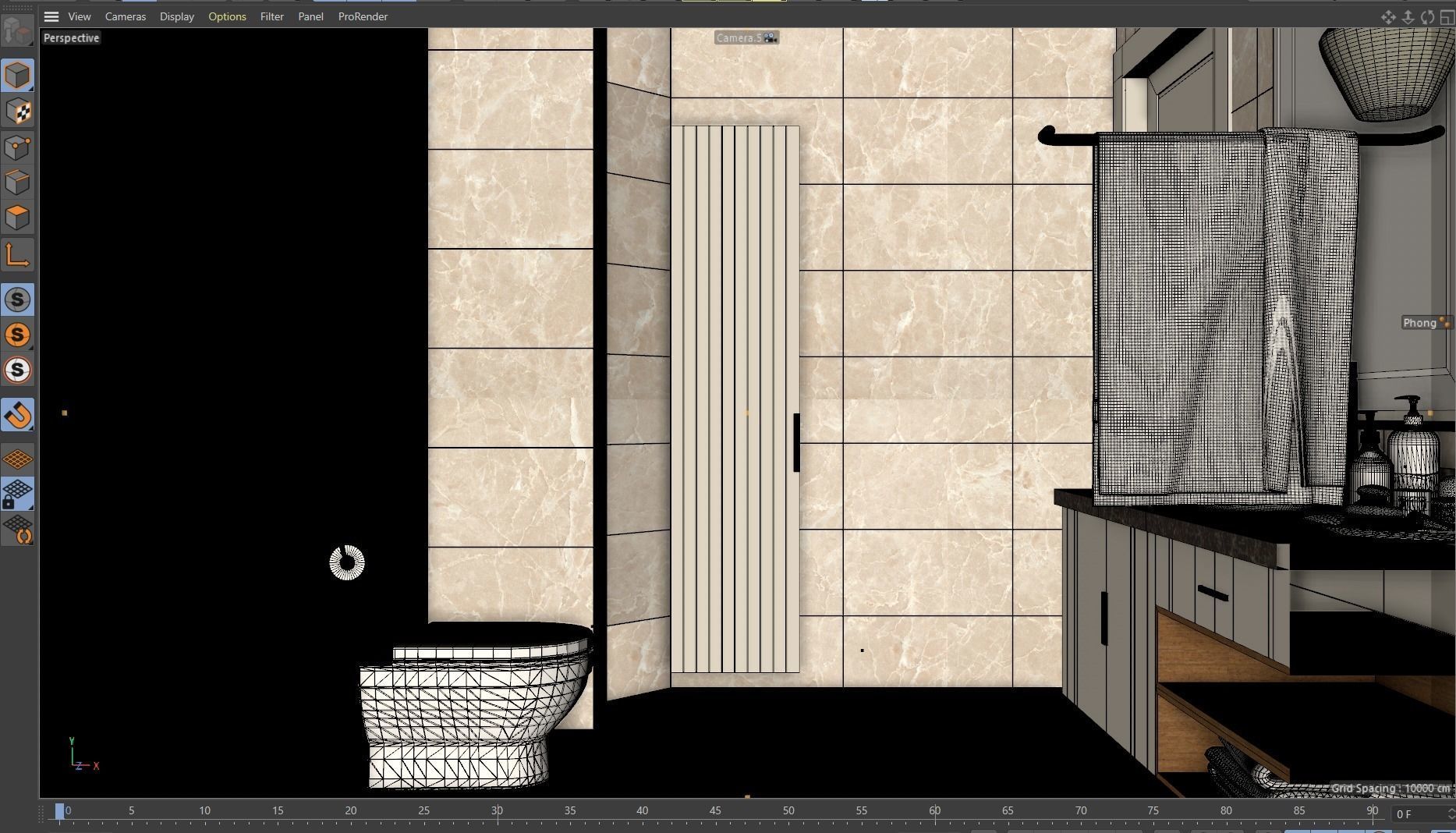 Modern Bathroom Interior 3D model_3