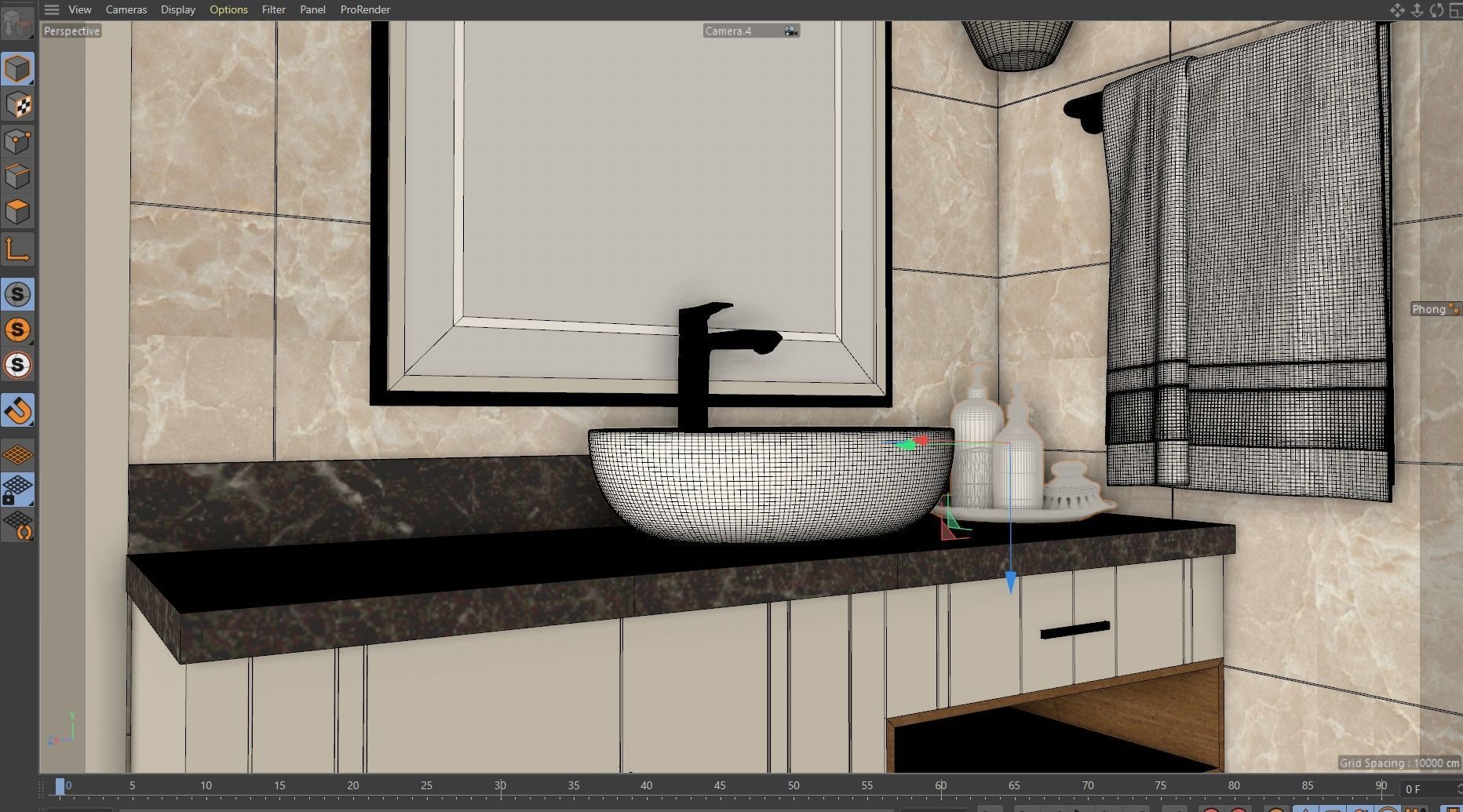 Modern Bathroom Interior 3D model_2