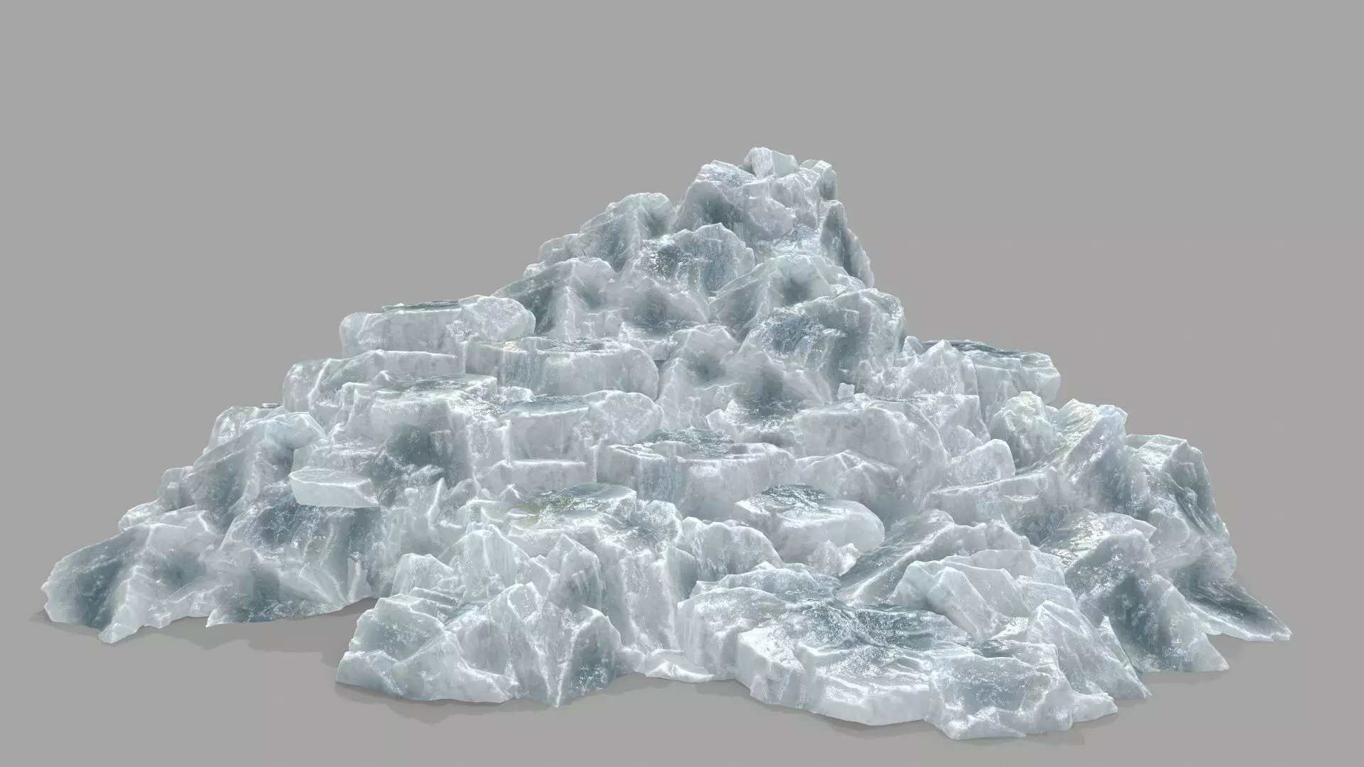 Rock Set piece of Low-poly 3D model_0