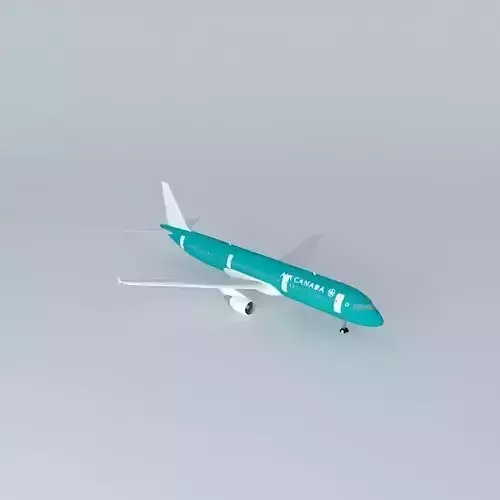 MaoriContinental Airbus A321 Free 3D model