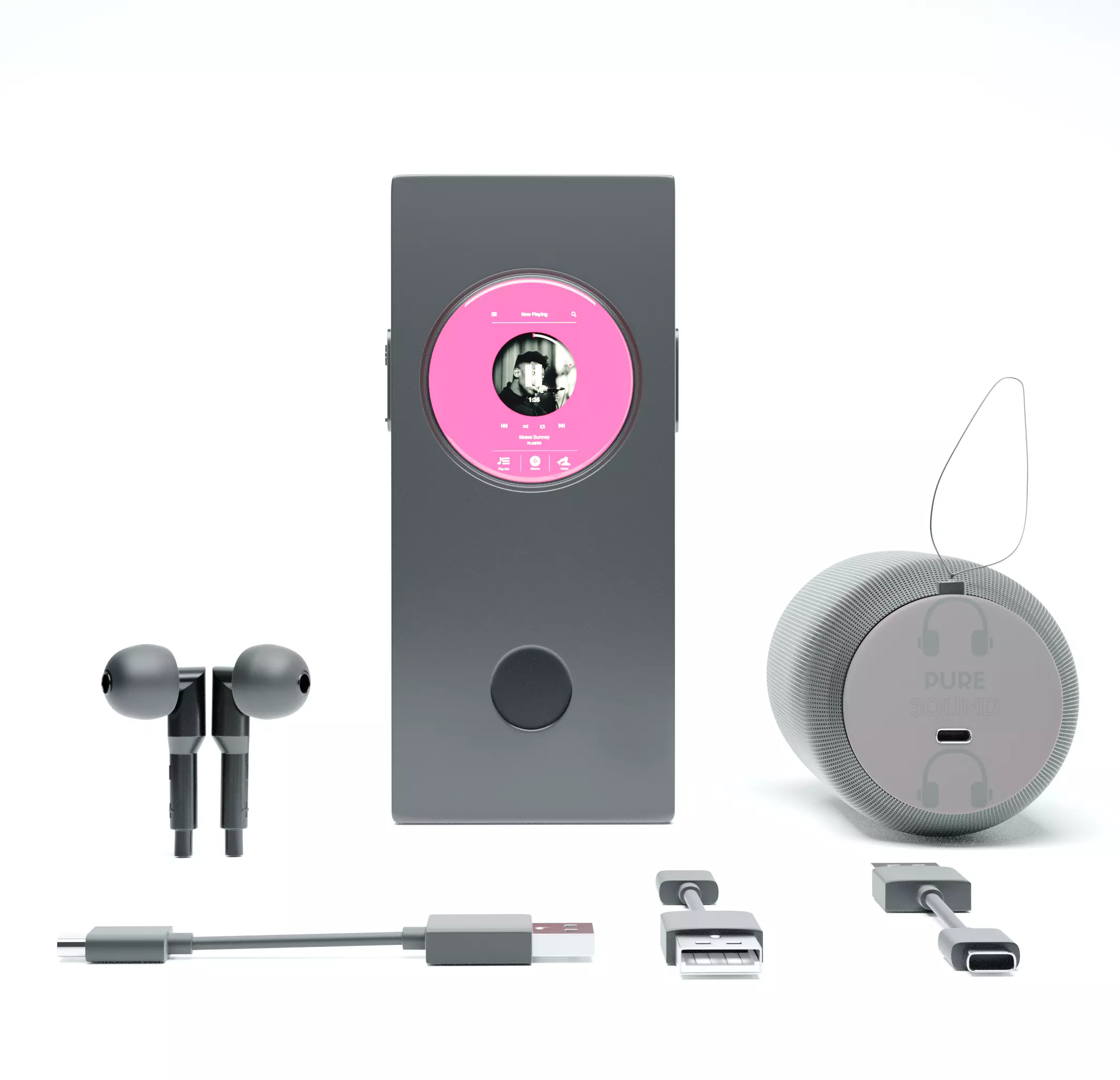 mp3 player walkman 3D model