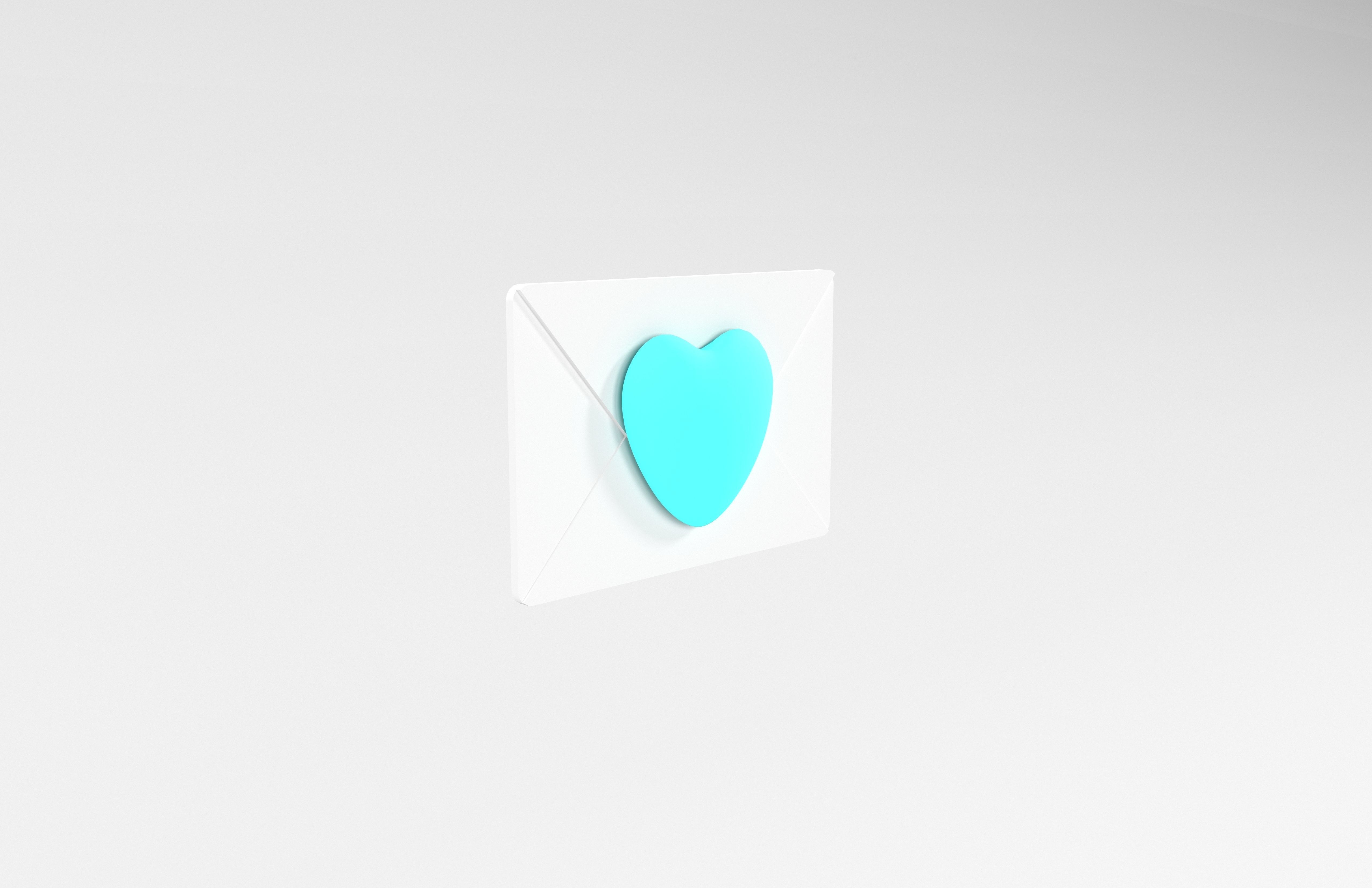 Love Letter v1 005 Low-poly 3D model_3
