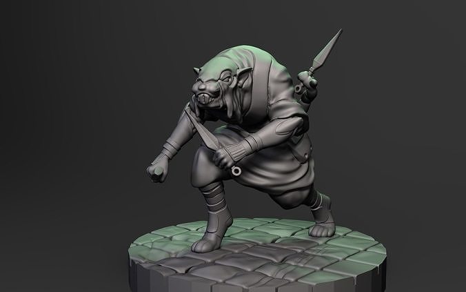 Nezumi Ninja three 3D print model