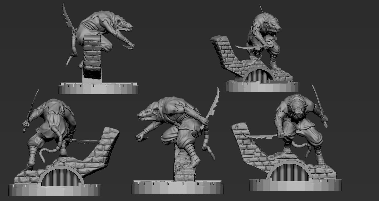 Nezumi Ninja Gang 3D print model_7