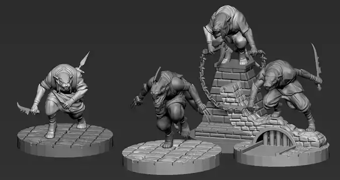 Nezumi Ninja Gang 3D print model