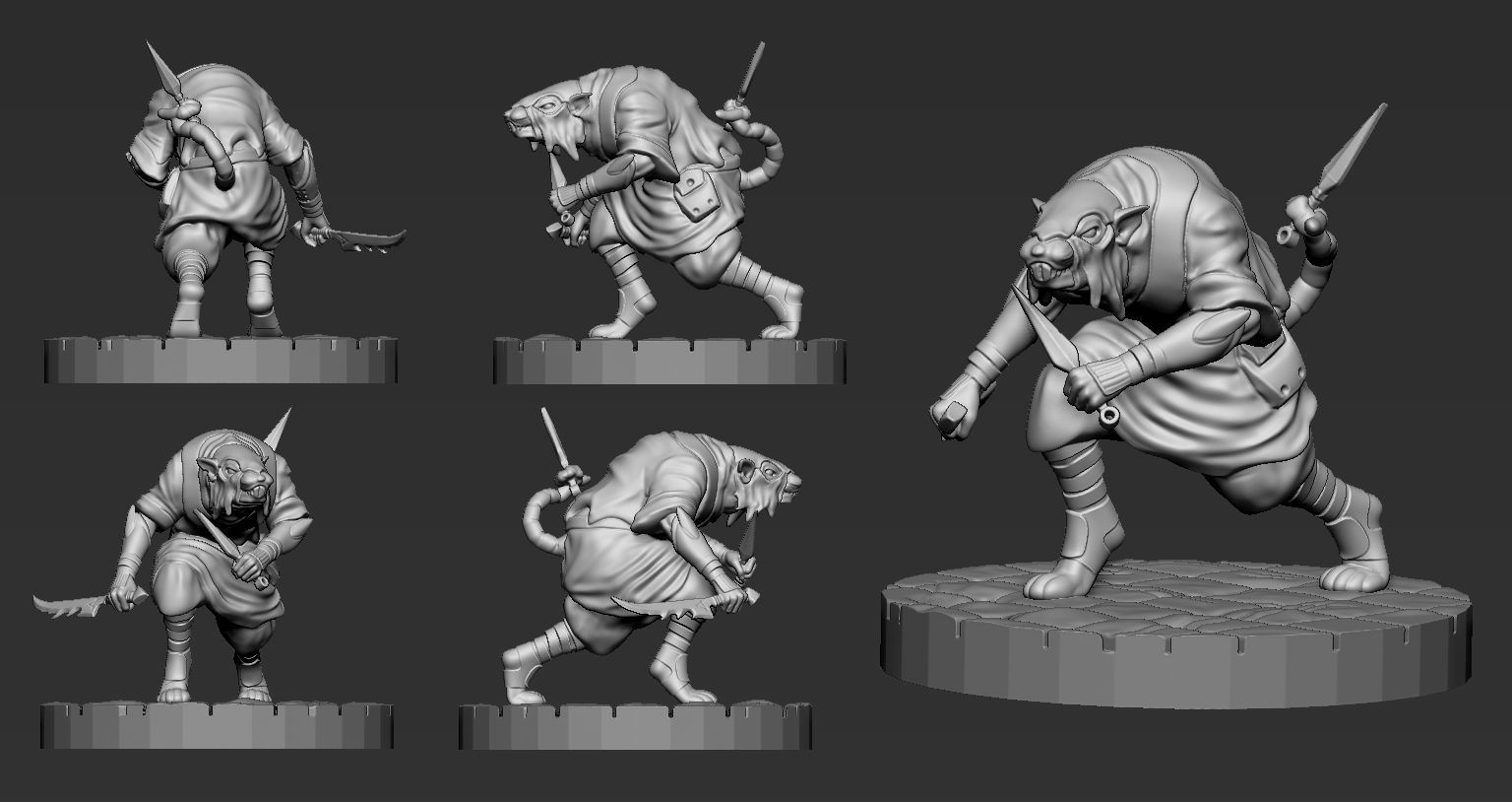 Nezumi Ninja Gang 3D print model_29