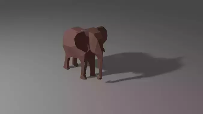 Elephant Low Poly