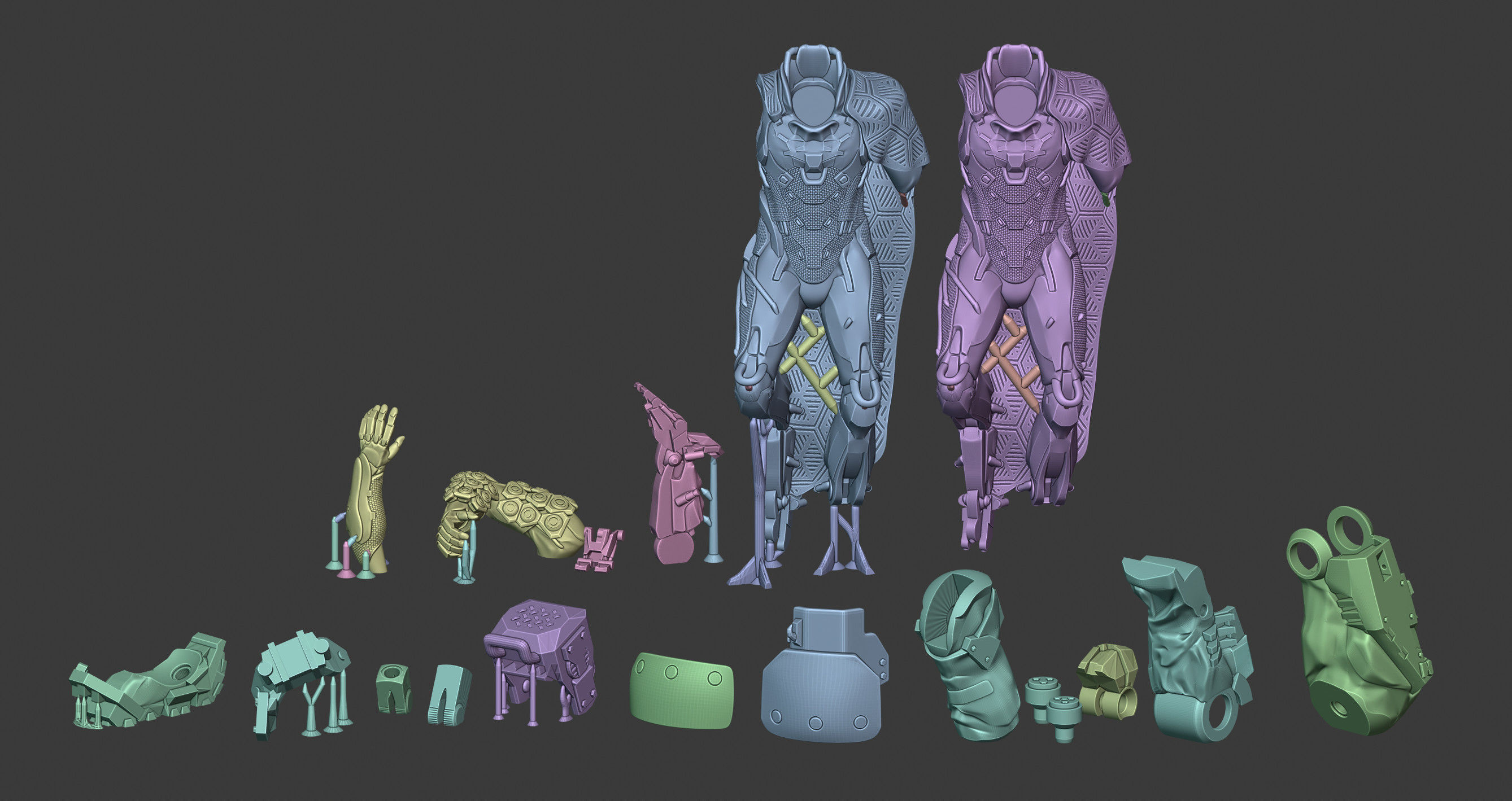 Anthem Storm Javelin and Colossus Legs 3D print model_7