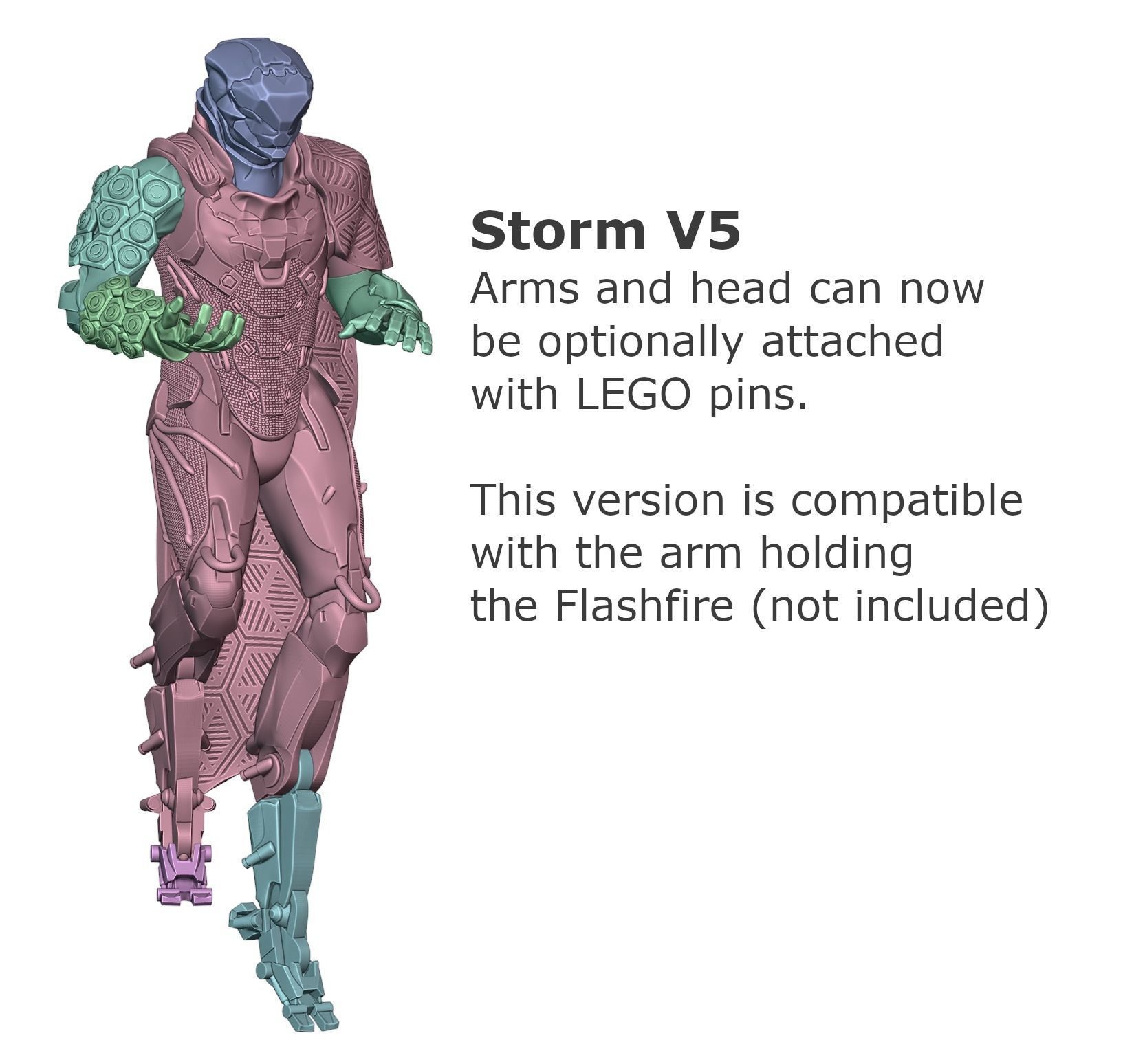 Anthem Storm Javelin and Colossus Legs 3D print model_1