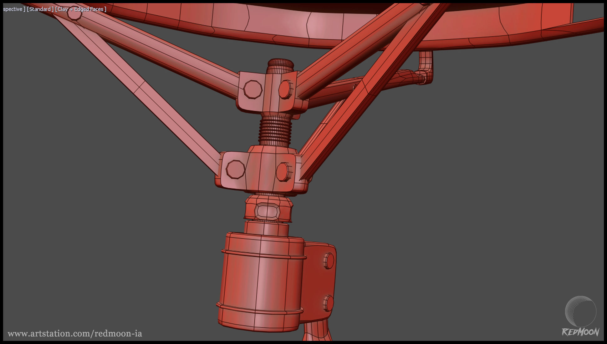 Drums Set guitar pedal 3D model_16