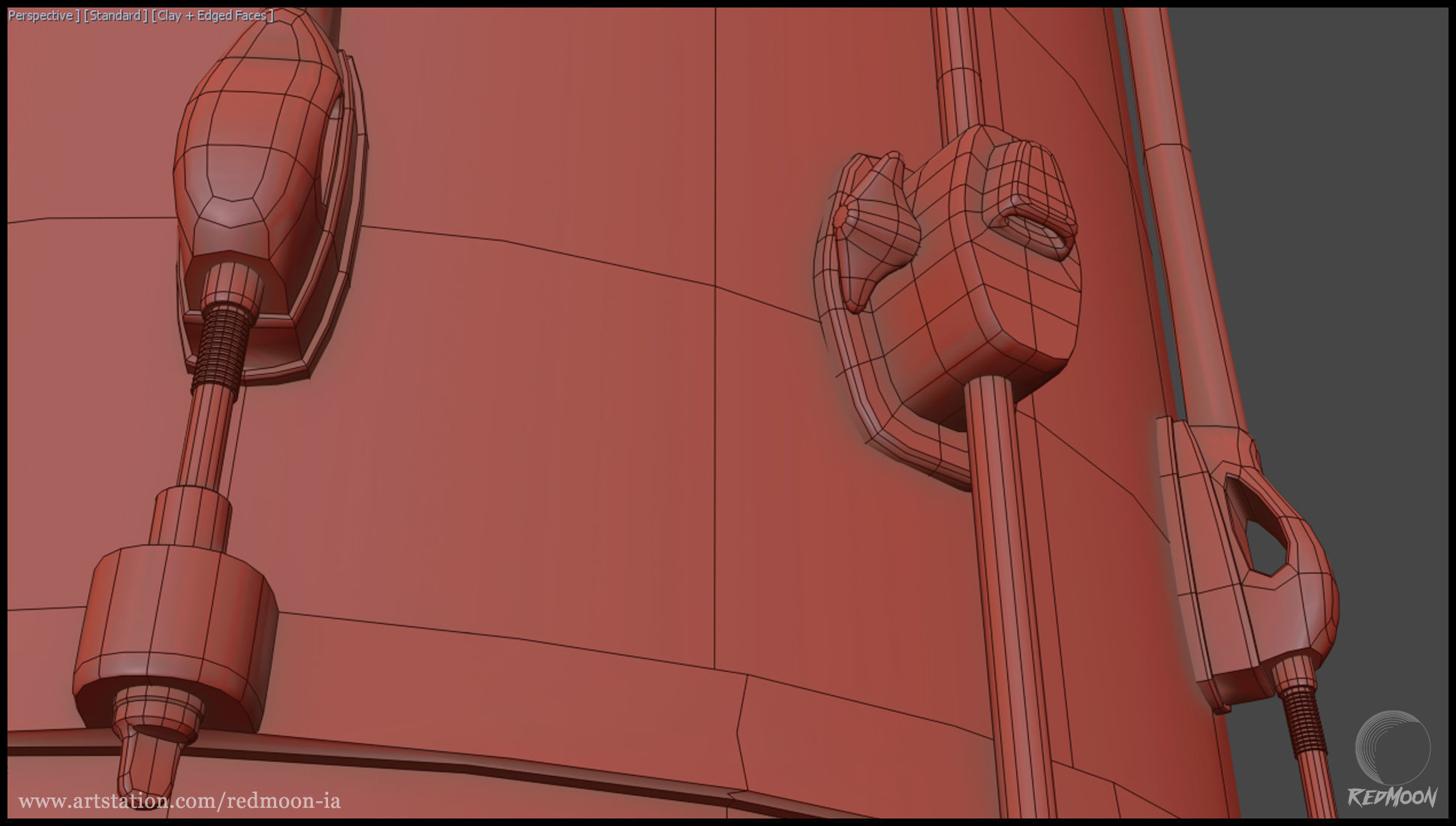 Drums Set guitar pedal 3D model_21