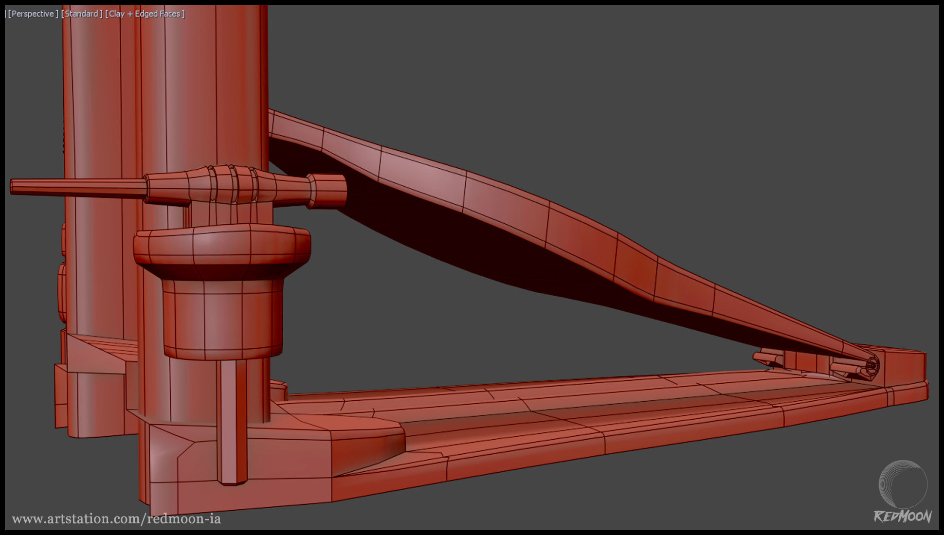 Drums Set guitar pedal 3D model_12