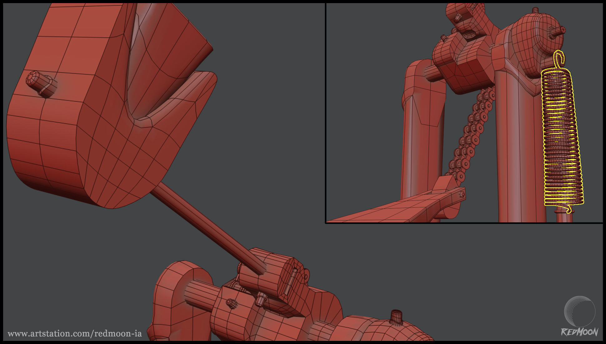 Drums Set guitar pedal 3D model_13