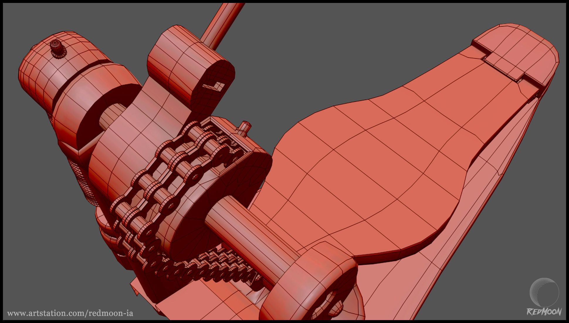 Drums Set guitar pedal 3D model_11