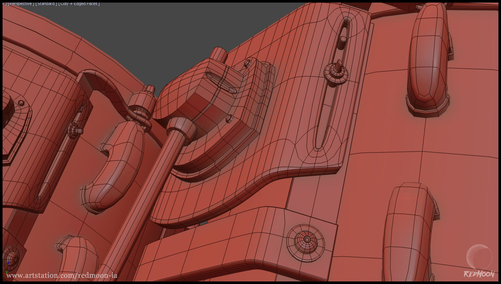 Drums Set guitar pedal 3D model_17