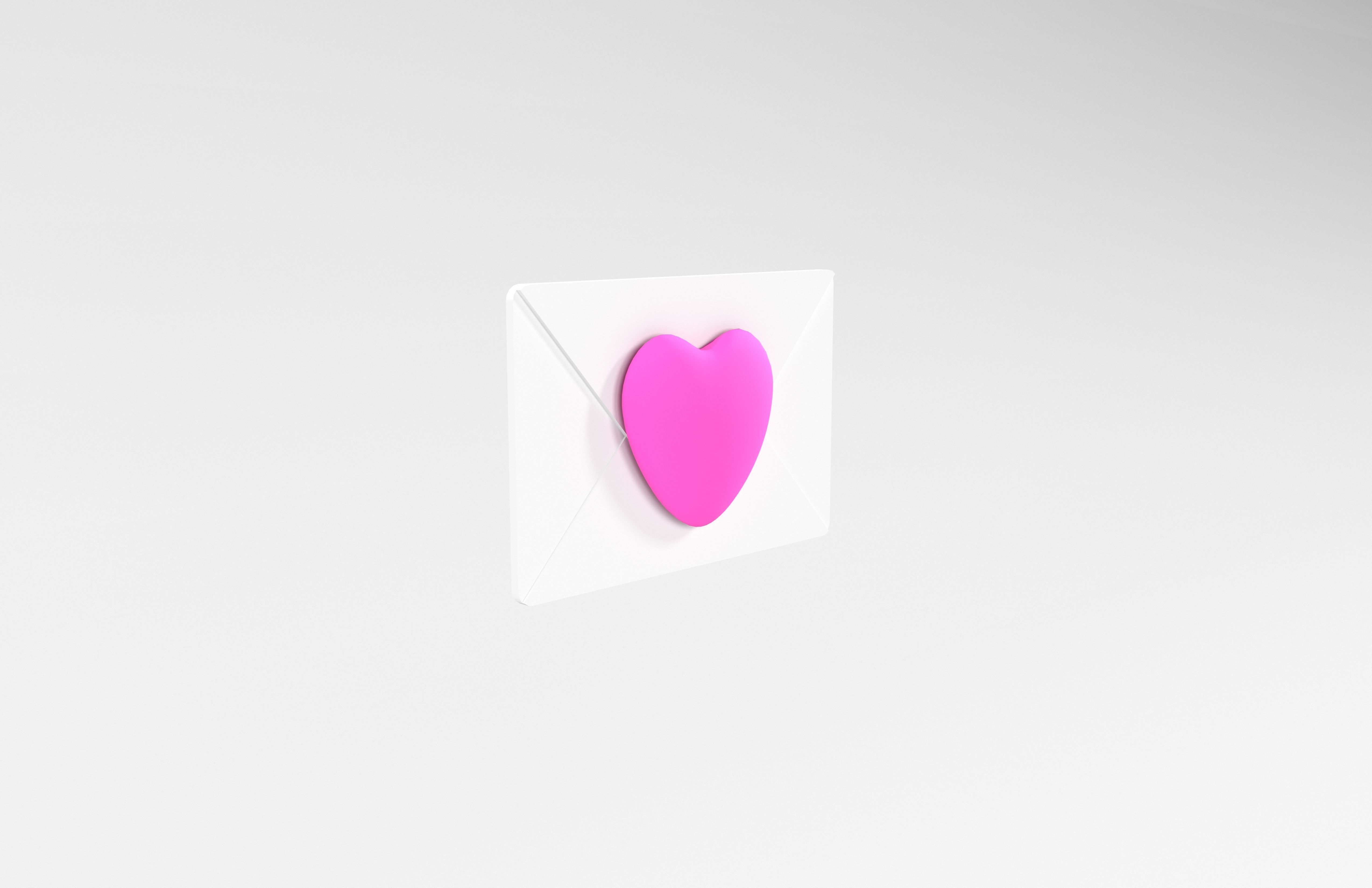 Love Letter v1 008 Low-poly 3D model_3